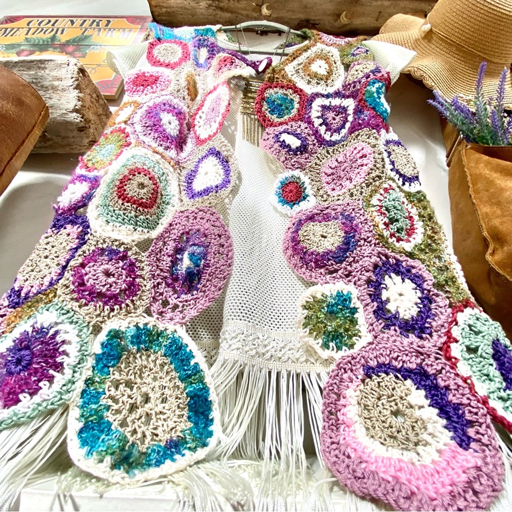 ARTISAN handcrafted crocheted vest